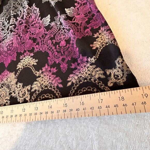 Dark Fairy Purple Multicolor Stretch Short Ruffle Flutter Slv Witchy Whimsy SM - Picture 9 of 10